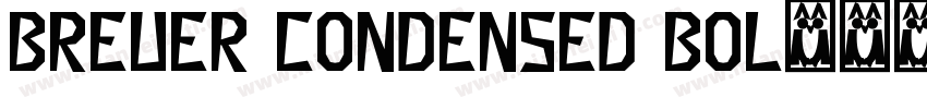 Breuer Condensed Bol字体转换